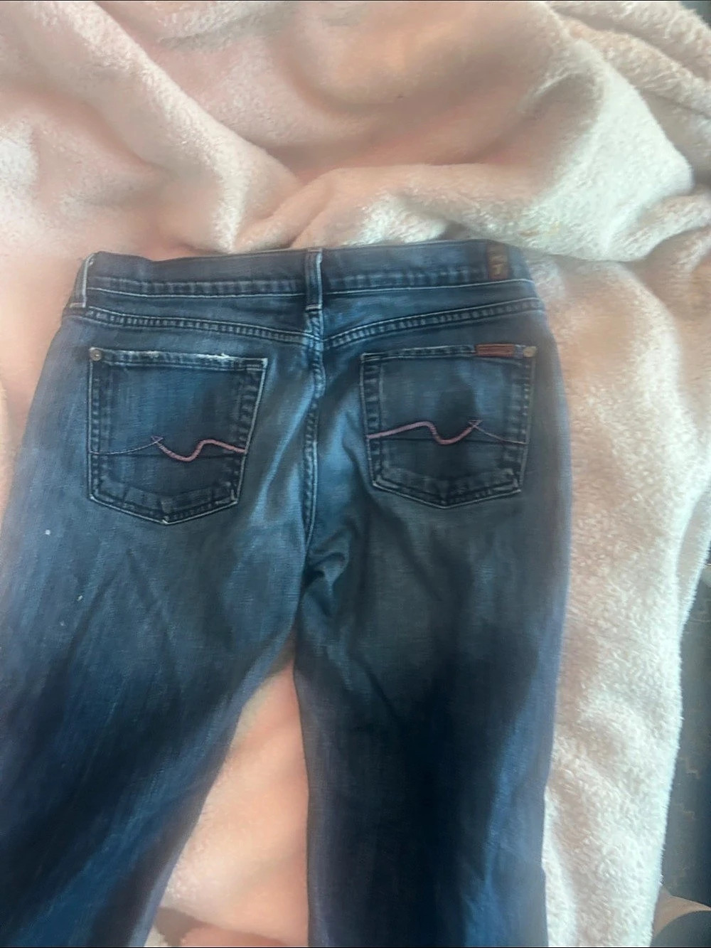 7 for all mindkind Bootcut Jeans in Blue Waist 30